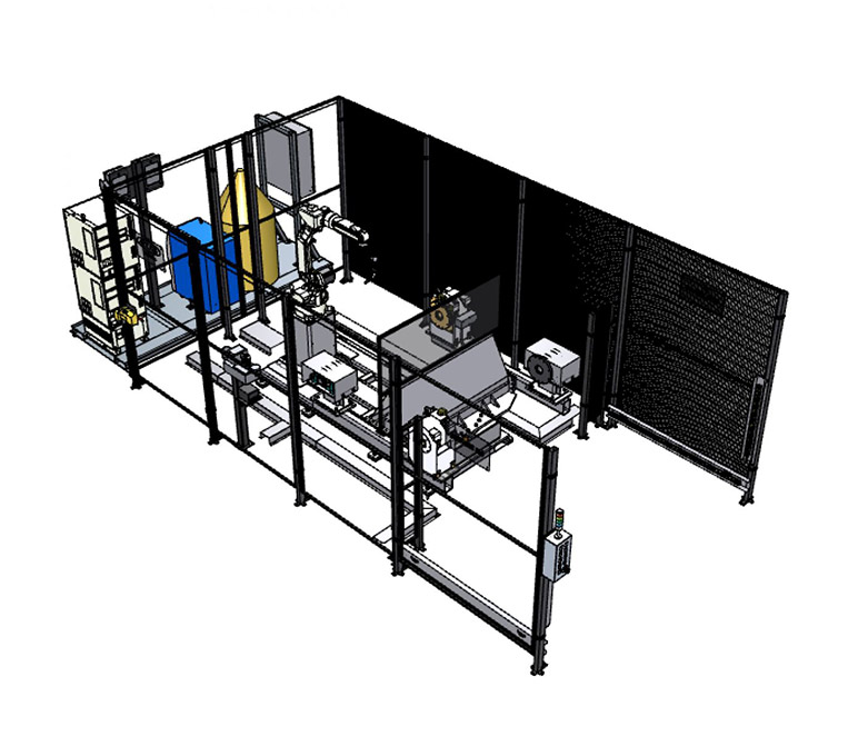 OTC DAIHEN ROTA-ARC 250 robotic welding cell