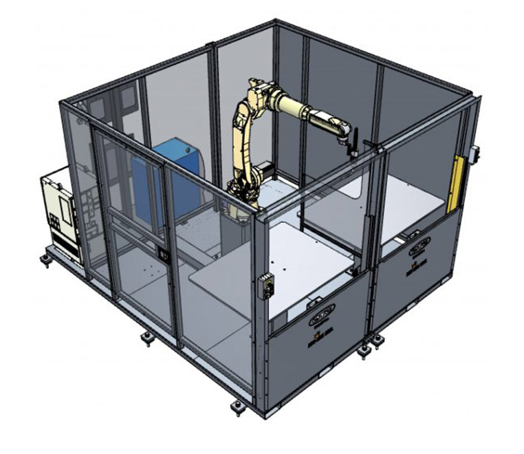 OTC DAIHEN ECO-ARC 200L robotic welding cell