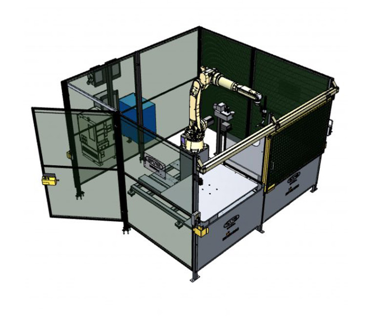 OTC DAIHEN ECO-ARC 200LB robotic welding cell