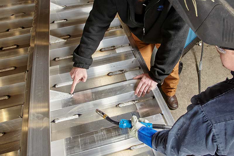 WeldingImprovement pointing to a good weld